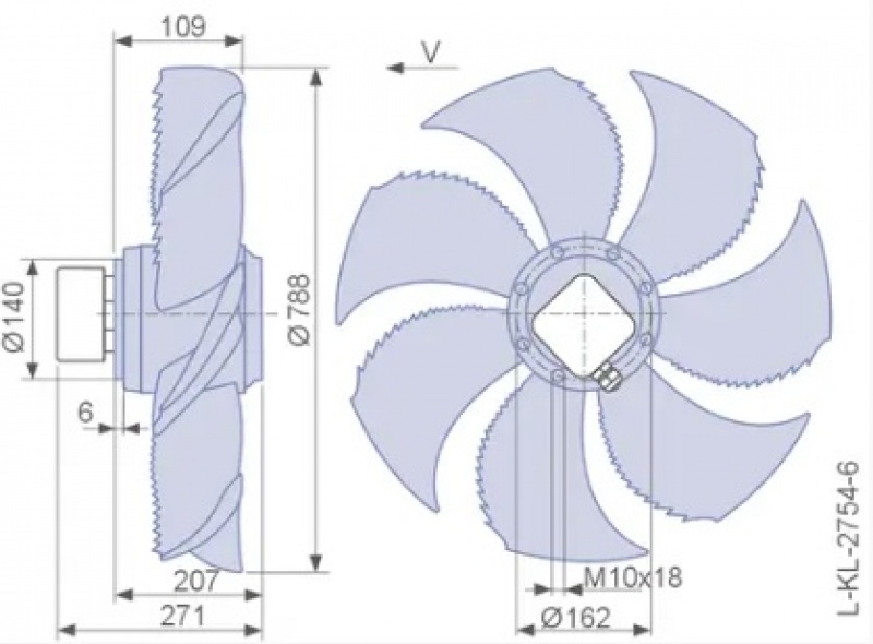 Ventilator axial Ziehl Abegg FN080-SDA.6N.V7 (800 mm) ✇ DTN | DTN